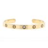 Bracelet ouvert Cartier Love en or jaune et diamant, taille 17 - 00pp thumbnail