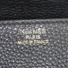 Hermes Birkin 35 cm handbag in black leather taurillon clémence - Detail D3 thumbnail