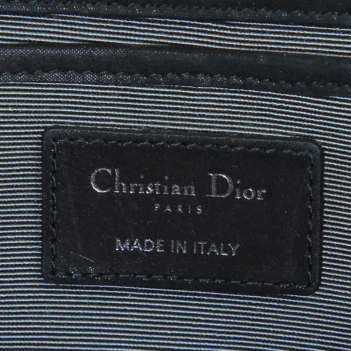 Pochette Dior en cuir noir - Detail D3