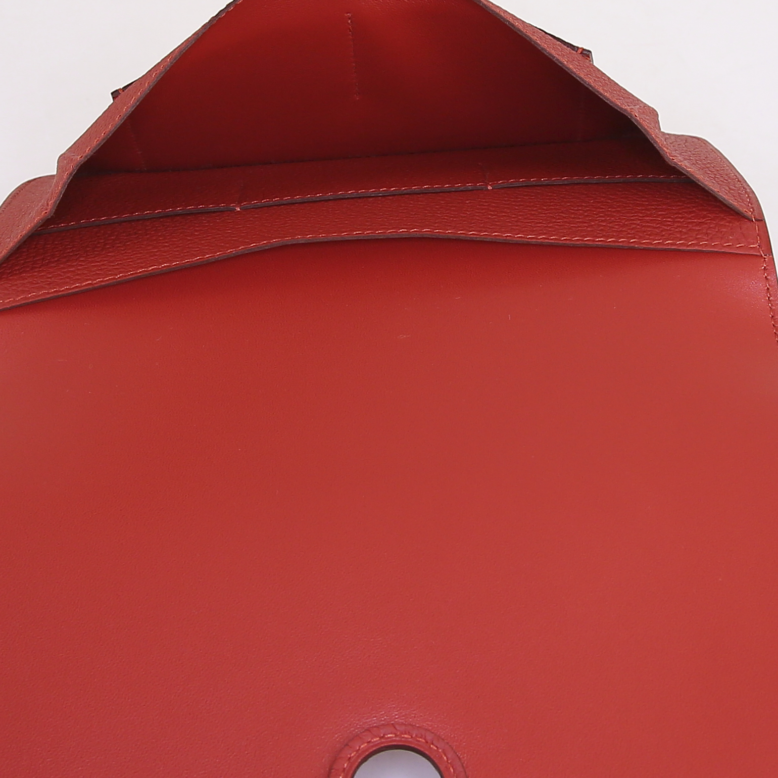 Hermès Dogon - Pocket Hand wallet in red Vermillon togo leather - Detail D3