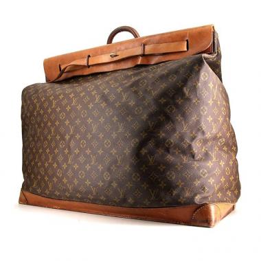 Bolsa de viaje Louis Vuitton Steamer Bag - Travel Bag en lona Monogram y cuero natural