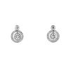 Vintage 1990's earrings in white gold and diamonds - 00pp thumbnail