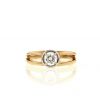 Chaumet ring in yellow gold,  white gold and diamond - 360 thumbnail