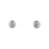 Vintage small earrings in white gold and diamonds - 00pp thumbnail