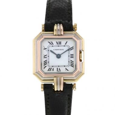 Reloj Cartier Vintage de 3 oros Circa  1980