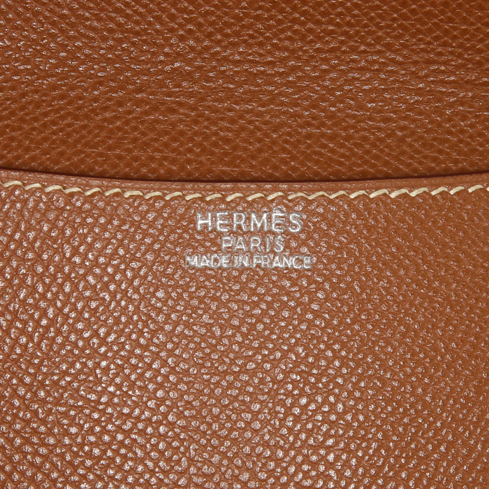 Borsa a tracolla Hermès Amelie modello piccolo in pelle Epsom gold - Detail D3