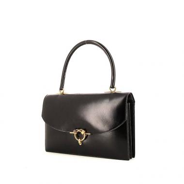Bolso de mano Hermes Cordeliere en cuero box negro