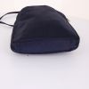 Gucci Bamboo small shoulder bag in blue satin - Detail D5 thumbnail