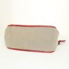 Chloé handbag in beige canvas and red leather - Detail D4 thumbnail
