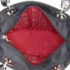 Dior Lady Dior medium model handbag in black canvas cannage and black leather - Detail D3 thumbnail