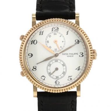 Patek Philippe Calatrava Travel Time watch in pink gold Ref:  5034 Circa  2000