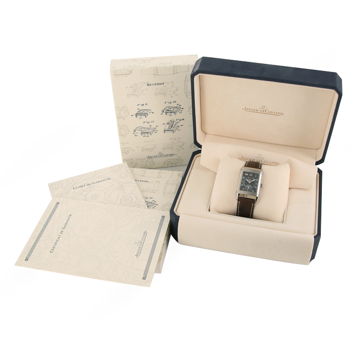Jaeger Lecoultre Reverso watch in white gold Circa 2000 - Detail D3