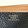 Bolso bandolera Hermes Evelyne modelo mediano en cuero Fjord negro y cuero natural - Detail D3 thumbnail