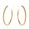 Van Cleef & Arpels Perlée large model hoop earrings in pink gold - 00pp thumbnail