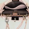 Fendi Micro Peekaboo shoulder bag in varnished pink leather and varnished pink sheepskin - Detail D3 thumbnail