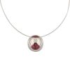 Half-flexible Dinh Van Osmose necklace in white gold and tourmaline - 00pp thumbnail