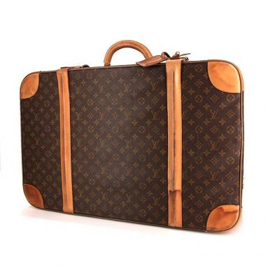 Borsa Louis Vuitton modello grande in tela monogram e pelle naturale