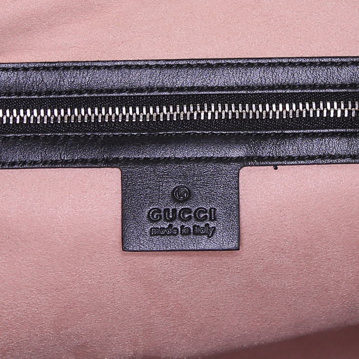 Gucci Dionysus medium model bag worn on the shoulder or carried in the hand in black leather - Detail D4