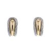 Fred Force 10 earrings in yellow gold and stainless steel - 00pp thumbnail
