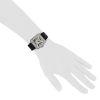 Cartier Santos-100 watch in stainless steel Ref:  2656 Circa  2000 - Detail D1 thumbnail