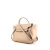 Celine Belt small model handbag in beige grained leather and blue piping - 00pp thumbnail