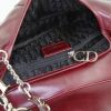Bolso de mano Dior Piercing en cuero color burdeos - Detail D3 thumbnail