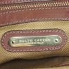 Bolso de mano Ralph Lauren en lona denim azul y cuero marrón - Detail D3 thumbnail