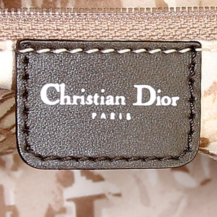 Bolso de mano Dior Détective en cuero marrón oscuro - Detail D4