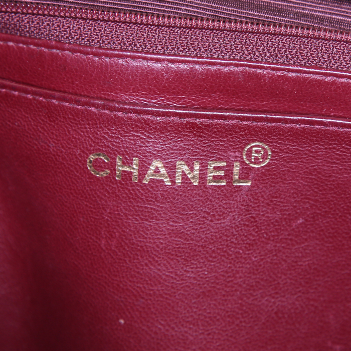 Borsa Chanel Timeless jumbo in pelle trapuntata nera - Detail D4