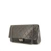 Chanel 2.55 large model handbag in grey leather - 00pp thumbnail