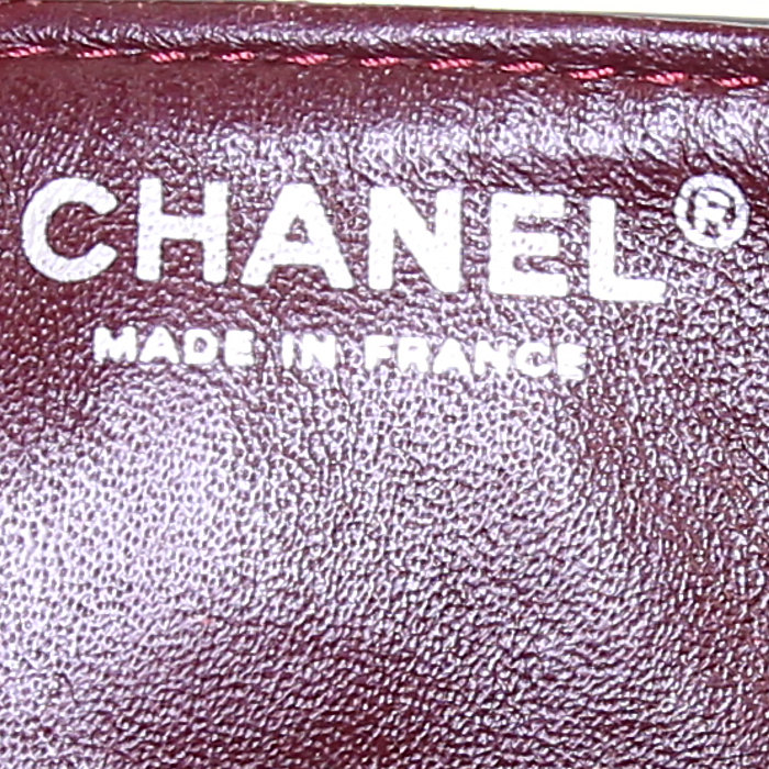 Chanel 2.55 large model handbag in grey leather - Detail D4