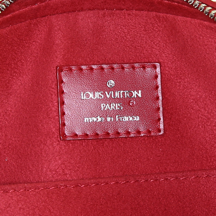 Sac à main Louis Vuitton Jasmin en cuir épi rouge - Detail D3