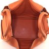 Hermes Lindy handbag in orange togo leather - Detail D2 thumbnail