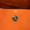 Hermes Lindy handbag in orange togo leather - Detail D3 thumbnail