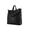 Marni shopping bag in black grained leather - 00pp thumbnail