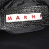 Marni shopping bag in black grained leather - Detail D4 thumbnail