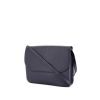 Marni shoulder bag in blue grained leather - 00pp thumbnail