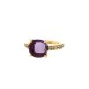 Pomellato Baby ring in pink gold,  amethyst and diamonds - 00pp thumbnail