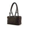 Chanel Cambon shopping bag in brown quilted leather - 00pp thumbnail