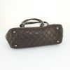 Chanel Cambon shopping bag in brown quilted leather - Detail D4 thumbnail