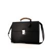 Gucci Bamboo briefcase in black leather - 00pp thumbnail