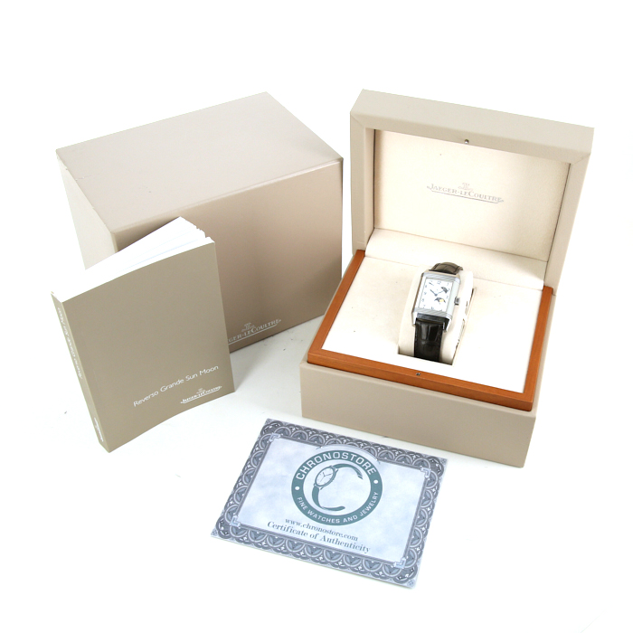 Montre Jaeger Lecoultre Reverso Grande Sun Moon en acier Ref :  240827 Vers  2016 - Detail D3