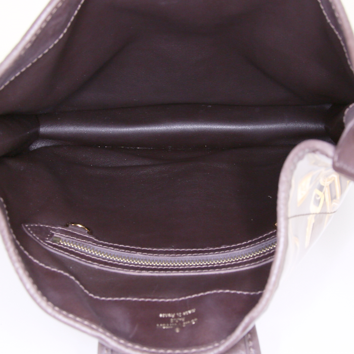 Louis Vuitton Louis Vuitton Editions Limitées handbag in brown vinyl and dark brown leather - Detail D2