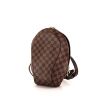 Louis Vuitton Ellipse handbag in ebene damier canvas and brown leather - 00pp thumbnail