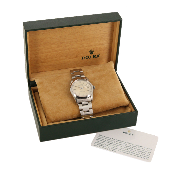 Rolex Datejust watch in stainless steel Ref:  16200 Circa  1991 - Detail D2