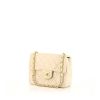 Bolso bandolera Chanel Mini Timeless en cuero acolchado beige - 00pp thumbnail