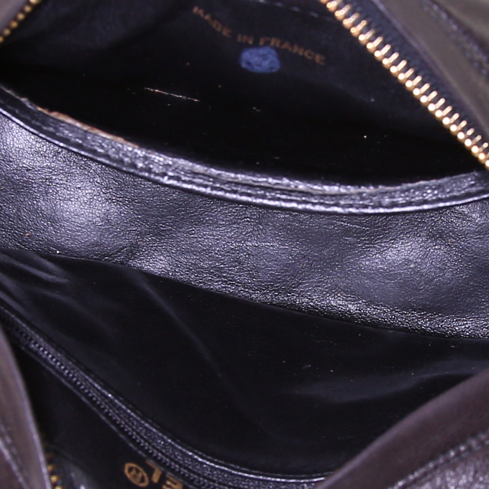 Borsa Chanel Camera in pelle trapuntata marrone - Detail D2