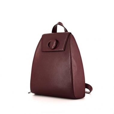 Mochila Cartier en cuero color burdeos