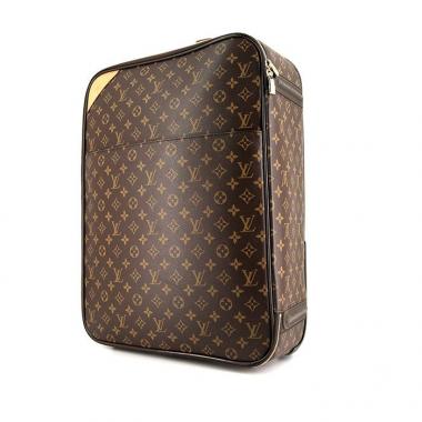 Louis Vuitton Pegase soft suitcase in monogram canvas and natural leather