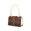 Saint Laurent Vintage handbag in golden brown and off-white leather - 00pp thumbnail